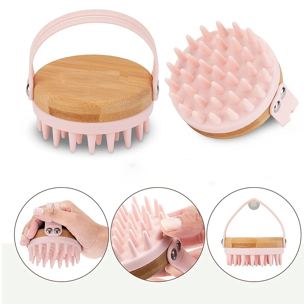 Bamboo Hair Brush - Novo massageador do couro cabeludo shampoo