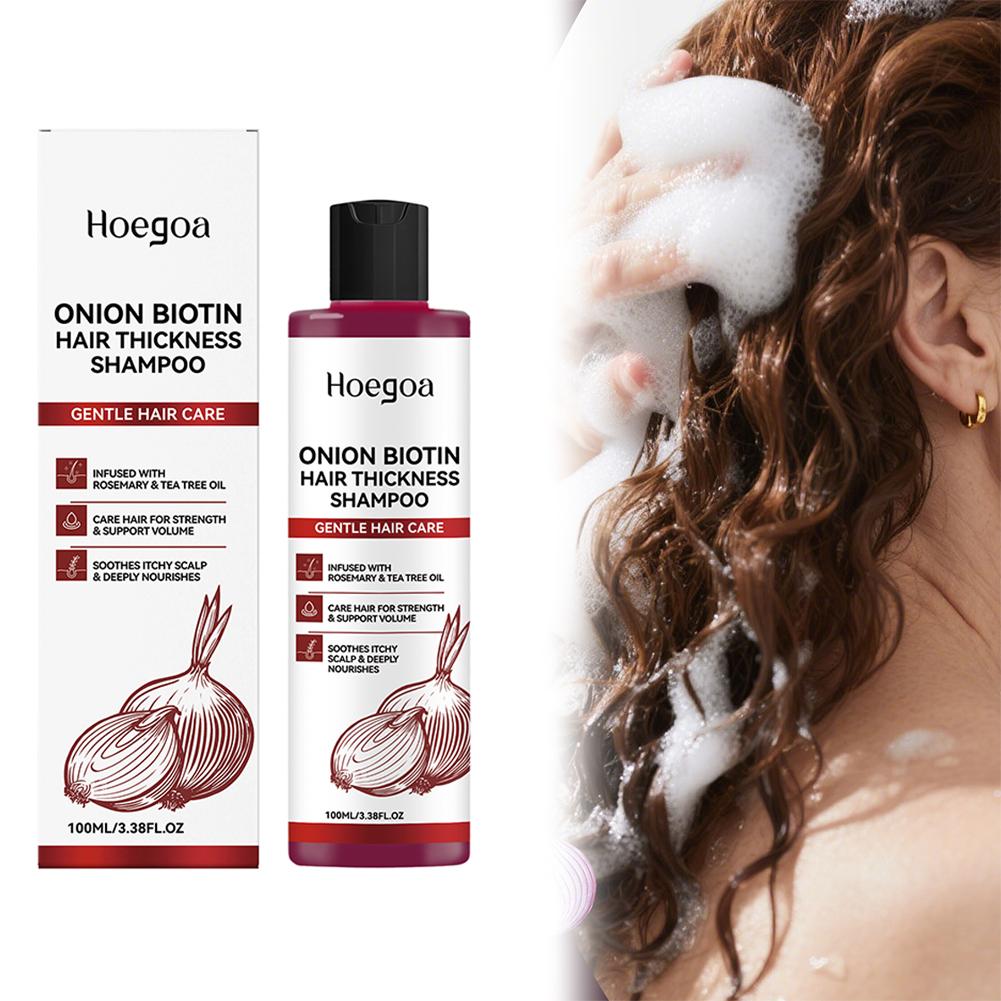 Biotin Shampoo Thickening - Shampoo Natural de Extrato de Cebola