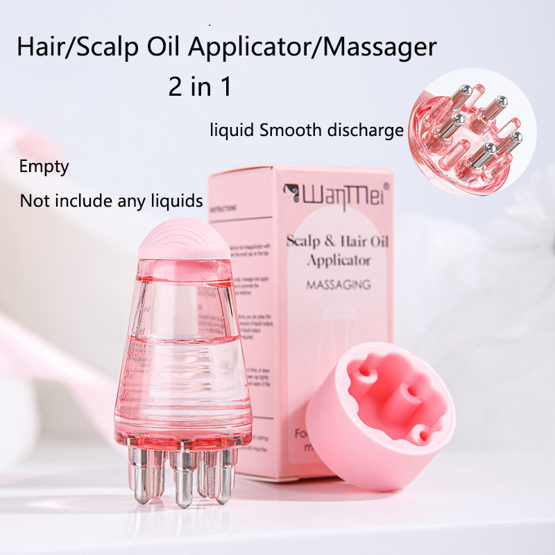 Hair Growth Serum Oil - Aplicador vazio para couro cabeludo, 6ml,