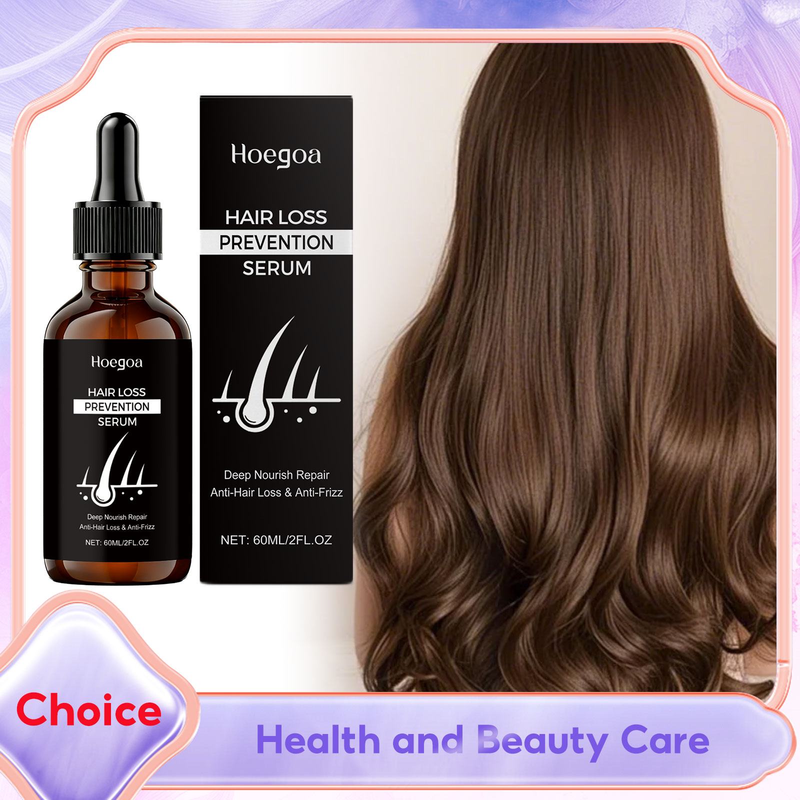 Hair Growth Serum Oil - Óleo capilar de alecrim para crescimento