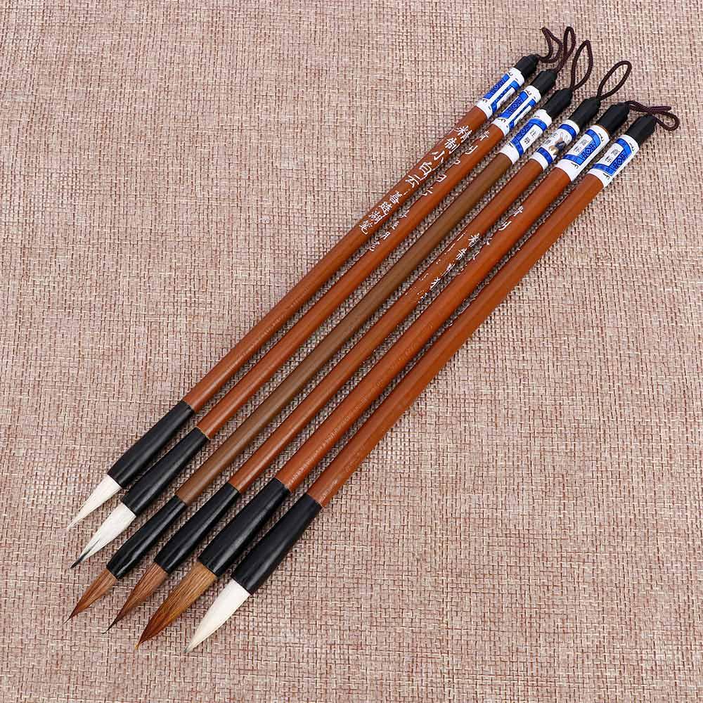 Bamboo Hair Brush - Pincel Prático de Caligrafia em Bambu,