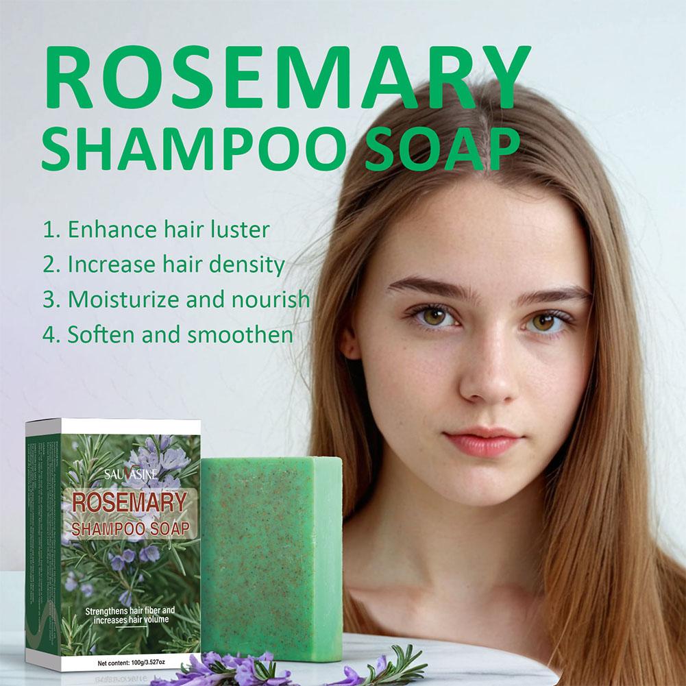 Biotin Shampoo Thickening - Barra de shampoo de alecrim para