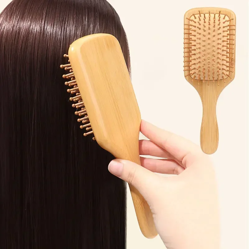 Bamboo Hair Brush - Escova de Cabelo Premium de Madeira