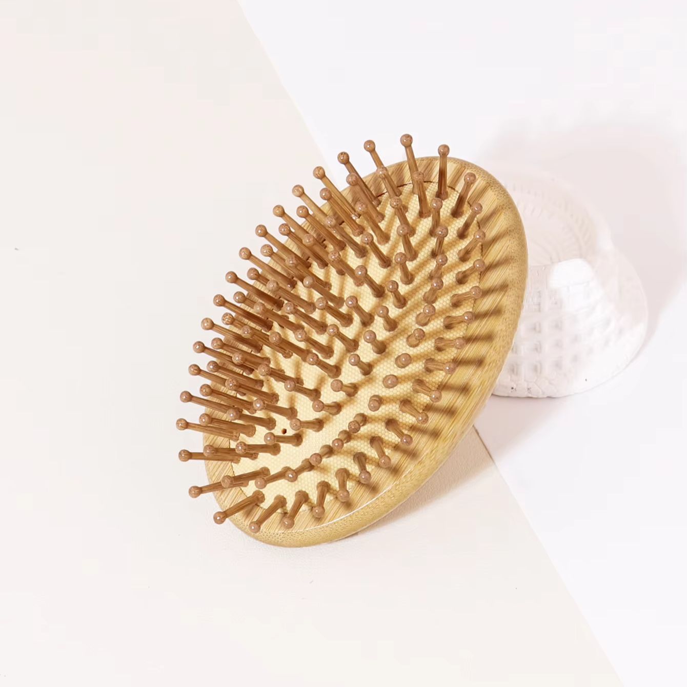 Escova de Bambu Antiestática c - Bamboo Hair Brush avaliação e preço