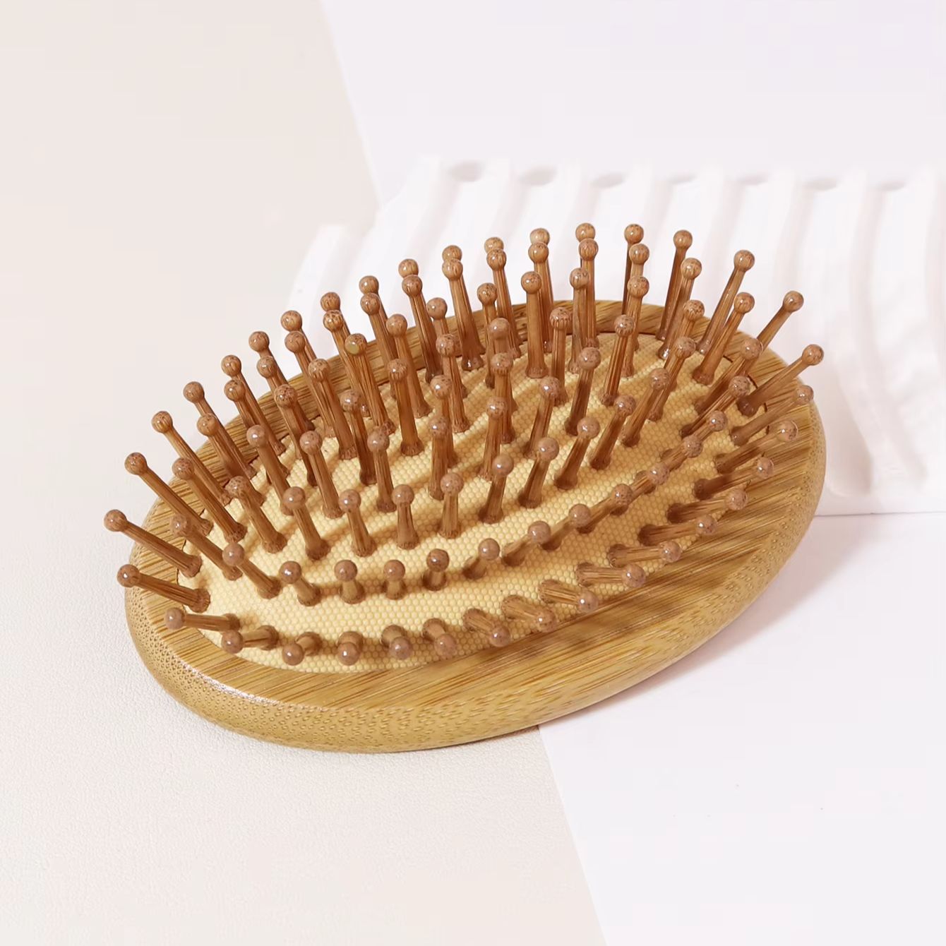 Escova de Bambu Antiestática c - Bamboo Hair Brush avaliação e preço