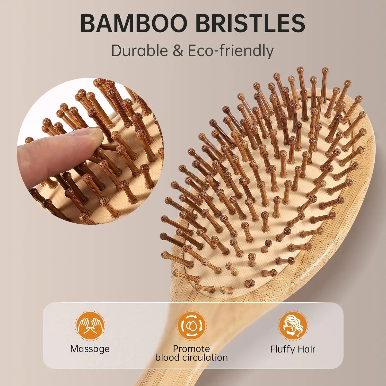 Escova de Cabelo de Bambu Natu - Bamboo Hair Brush avaliação e preço