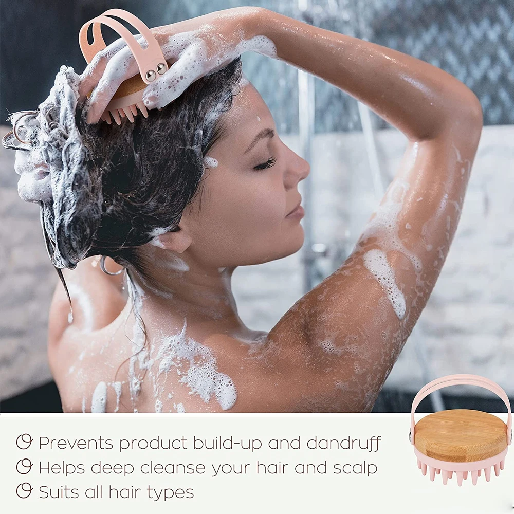 Novo massageador do couro cabe - Bamboo Hair Brush avaliação e preço