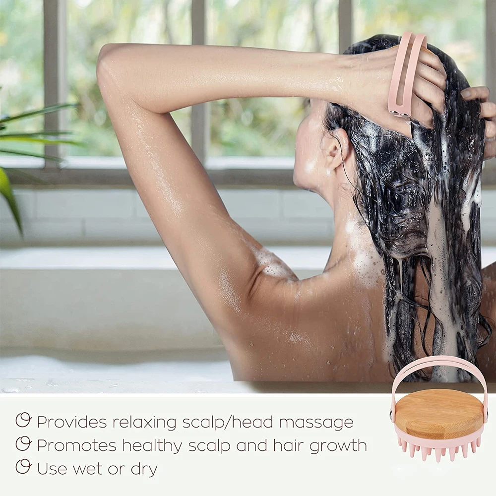 Novo massageador do couro cabe - Bamboo Hair Brush avaliação e preço