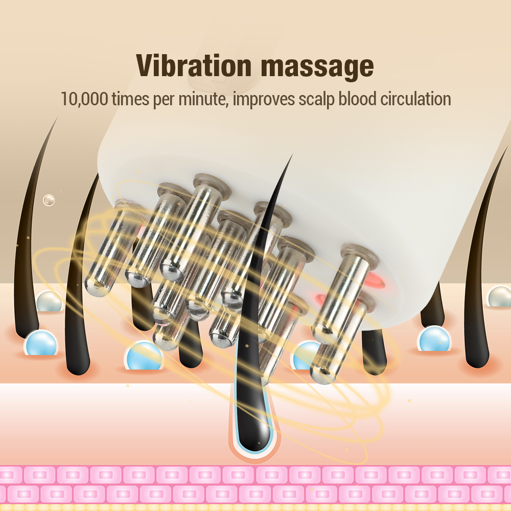 Vibração elétrica Head Massage - Hair Growth Serum Oil avaliação e preço