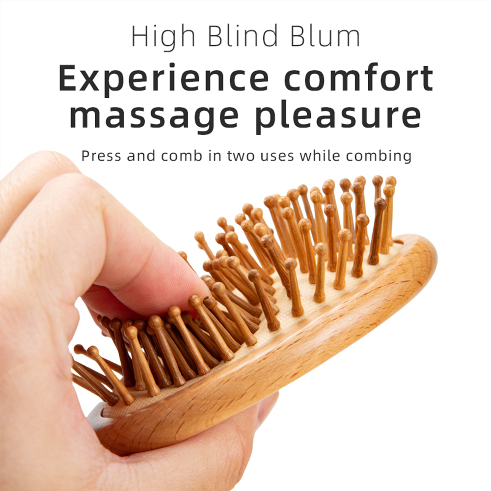 1 pçs/2 pçs pente de madeira p - Bamboo Hair Brush avaliação e preço