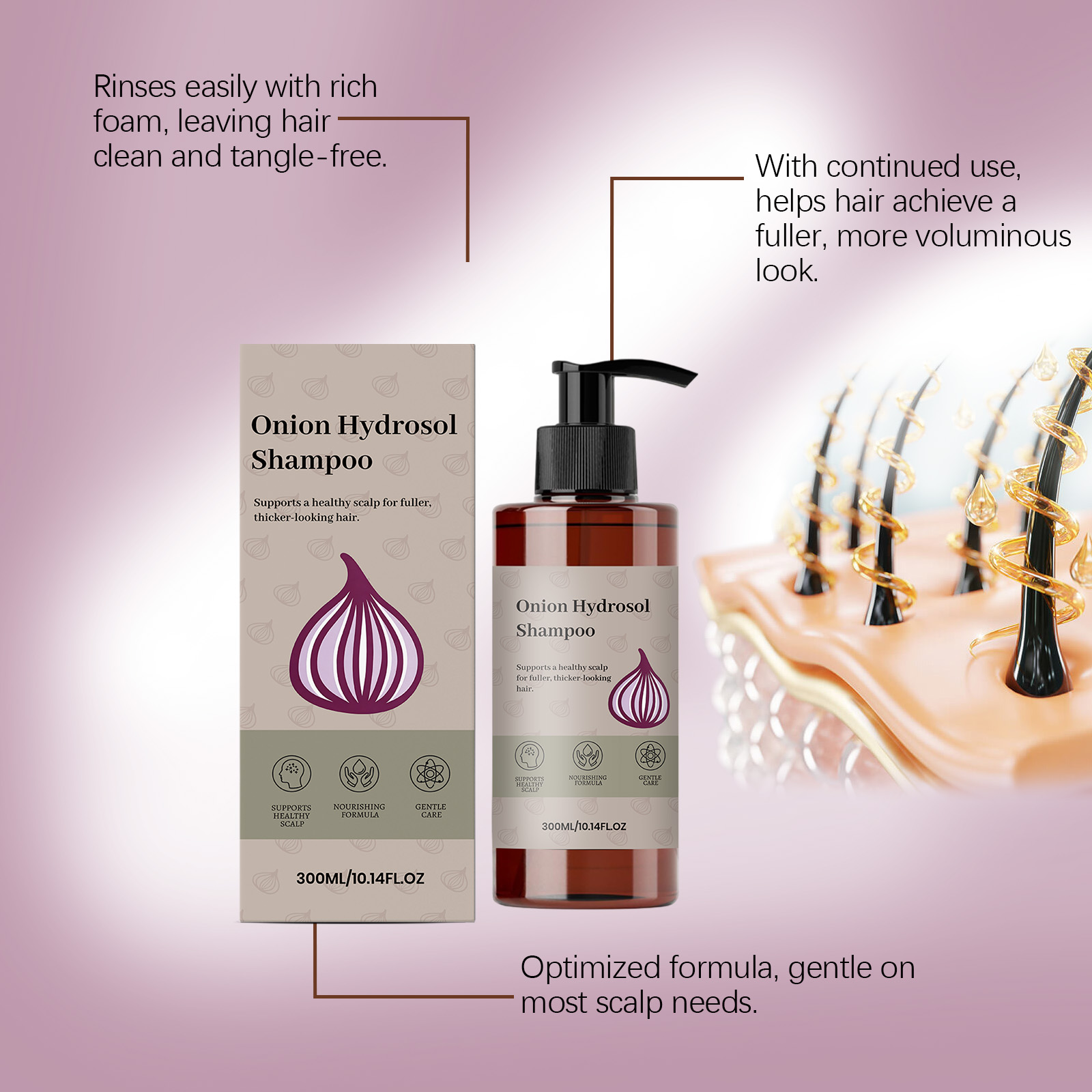 Shampoo de Cebola, Biotina e A - Biotin Shampoo Thickening avaliação e preço
