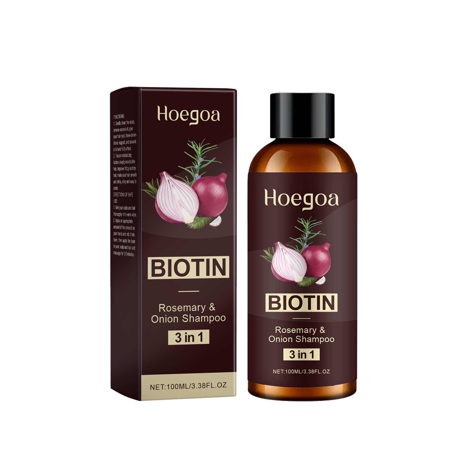Shampoo de biotina de alecrim  - Biotin Shampoo Thickening avaliação e preço