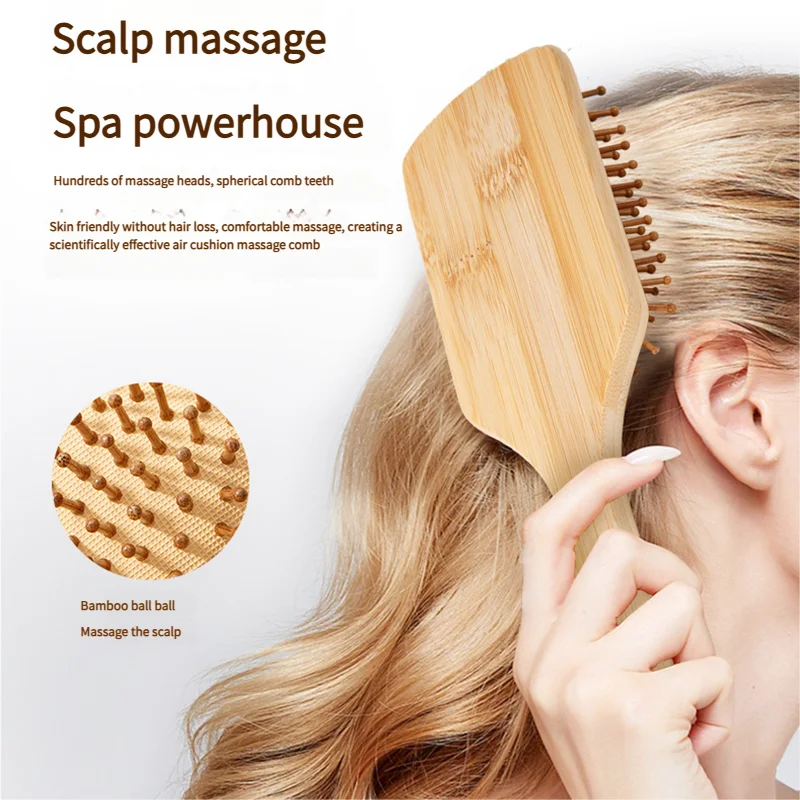 Escova de cabelo de bambu esti - Bamboo Hair Brush avaliação e preço