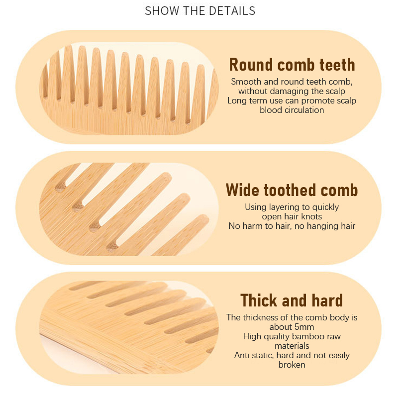 Escova de Cabelo de Bambu com  - Bamboo Hair Brush avaliação e preço