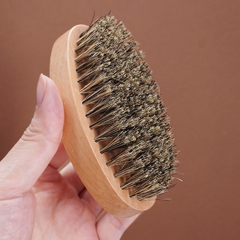 Escova de barba de cerdas de j - Bamboo Hair Brush avaliação e preço